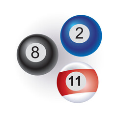 Wall Mural - billiard balls