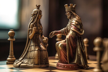 King And Queen Chess Figures 