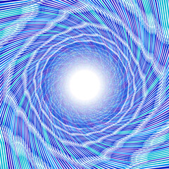 Canvas Print - Vortex, blue vector illustration, EPS file included.