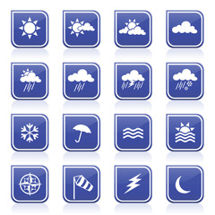 Wall Mural - vector collection of weather icons