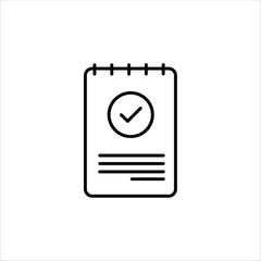 calculator vector icon on white background. line style