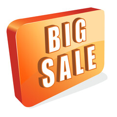 Sticker - illustration of icon of big sale on isolated background