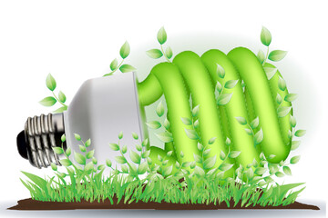 illustration of recycle cfl