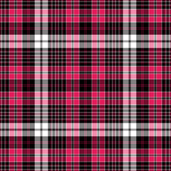 Poster - Seamless black-red-white checkered pattern with thin lines (vector EPS 10)