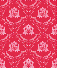 Poster - Damask seamless vector pattern.  For easy making seamless pattern just drag all group into swatches bar, and use it for filling any contours.