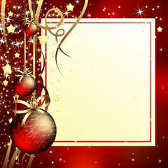 Sticker - christmas background, this illustration may be useful as designer work