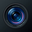 © Designpics - Front View of Photo Camera Lens. Vector Illustration
