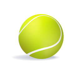 Wall Mural - illustration of isolated tennis ball