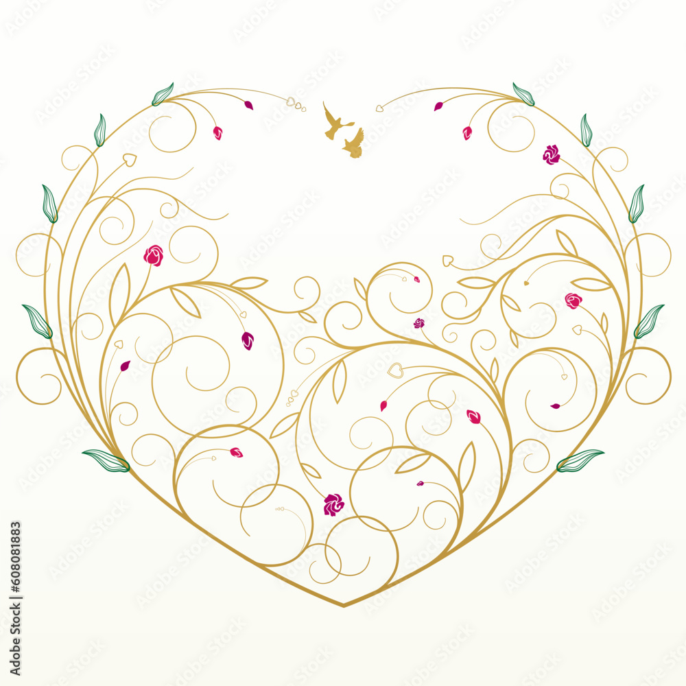 This is vector heart in Adobe illustrator EPS format. You can scale ...