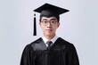 © Eyestetix Studio - Portrait student graduation standing confident isolated on white AI Generative
