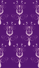 Wall Mural - Vector Illustration of seamless background. Purple Pink Abstract Flower