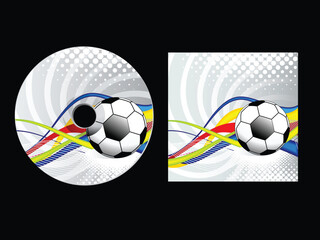 Wall Mural - abstract sport cd pack vector illustration