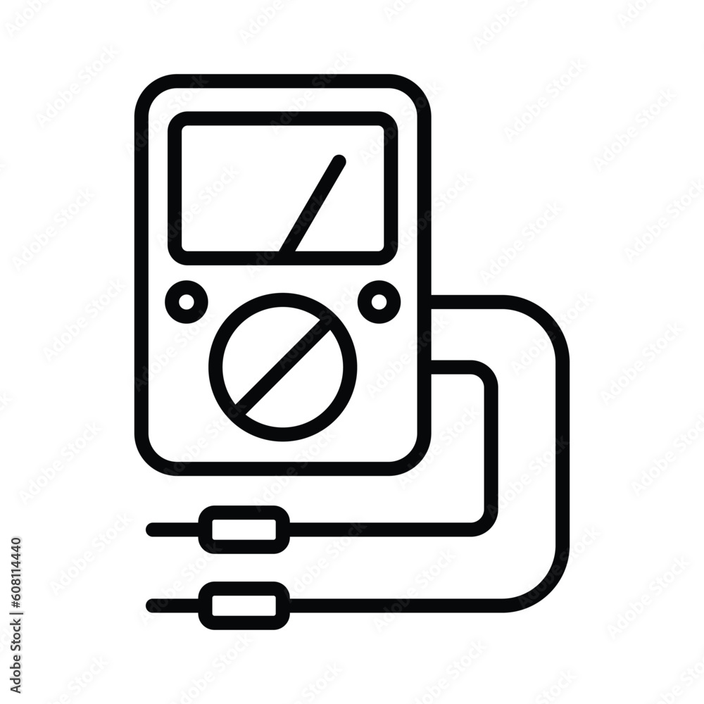 multimeter icon vector design template in white background Stock Vector ...