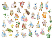 Watercolor Illustration Friends Peter Rabbit