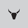 cow head logo design