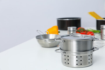 Concept of kitchen supplies and kitchen dish