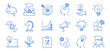 © Polina Tomtosova - Business idea, startup doodle line icon set. Hand drawn doodle sketch line style business strategy, finance goal concept. Rocket, target, brain cute element. Vector illustration