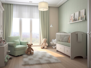 Wall Mural - baby room idea