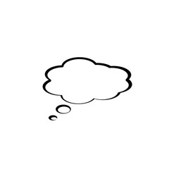 Poster - Thought bubble icon isolated on white background