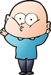 © lineartestpilot - cartoon bald man staring