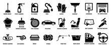 Auto car detailer icon. Vector illustrations