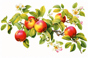 Poster - Fresh Apple Fruits. Ai generative