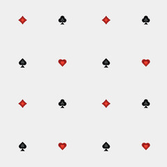 Seamless pattern in the style of Alice in Wonderland