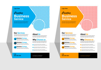 authentic business flyer design template.