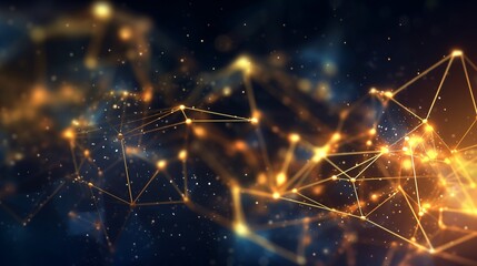 Canvas Print - abstract futuristic background with glowing neon lines. generative ai