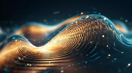 Wall Mural - abstract futuristic business tech digital background wallpaper. Generative AI