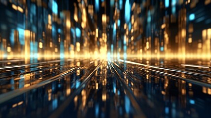 Wall Mural - abstract futuristic business tech digital background wallpaper. Generative AI