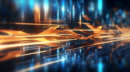 Wall Mural - abstract futuristic business tech digital background wallpaper. Generative AI
