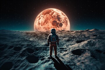 Wall Mural - man in space