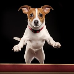 Poster - Jack Russell Terrier Showing Off Its Impressive Agility