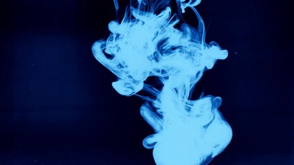 Wall Mural - Color smoke texture glitter ink swirl magic air wave Intro overlay neon blue pink sparkling dust mist flow on dark abstract background