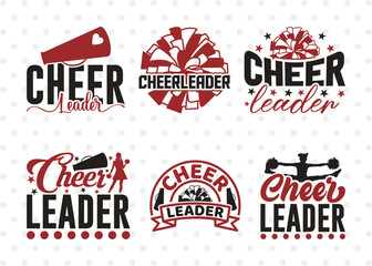 Cheerleader SVG Bundle, Cheerleading Svg, Cheer Svg, Cheer Life Svg, Cheer Team Svg, Cheer Quotes, ETC T00164