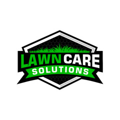 Canvas Print - lawn care logo design creative idea vector design inspiration	