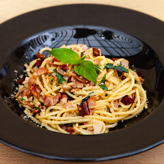 Poster - Spaghetti with chilli and bacon