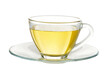 Glass cup of  tea isolated on transparent png