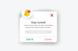 © vectorsabidur - Reminder notification popup design template
