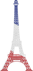 Wall Mural - the vector eiffel tower