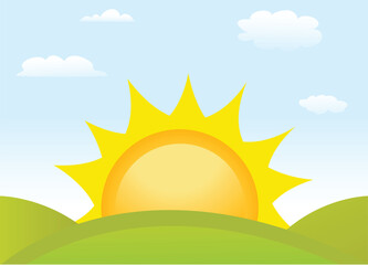 Wall Mural - symbol sun