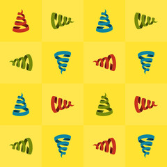 Sticker - Yellow wallpaper background for Xmas and celebration of nice moments in life