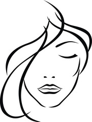 Wall Mural - Vector Illustration Of Beautiful Girl