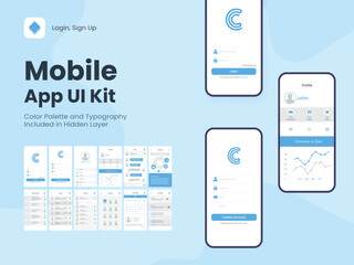 Wall Mural - wireframe ui, ux and gui layout with different login screens including create account, sign in, sign