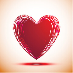 Wall Mural - heart, valentine background