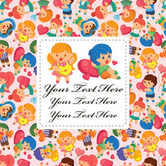 Sticker - kid love card