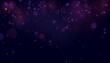 © MAKSYM - Light effect purple bokeh shade. Texture of highlights and sparkling particles. Magic effect concept. Vector