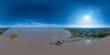 360 Grad Luftbild Panorama - Neusiedler See bei Podersdorf