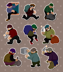 Sticker - thief stickers